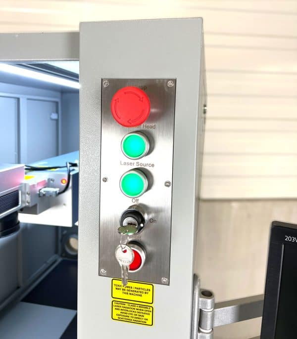 Produktions-Faserlaser-Graviermaschine – Frontsteuerung