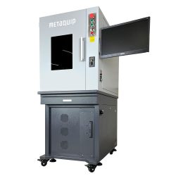 Produktionsfaserlasergravurmaschine - geschlossen