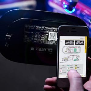 Rückverfolgbarkeit der Produkte QR-Code für die Automobilindustrie