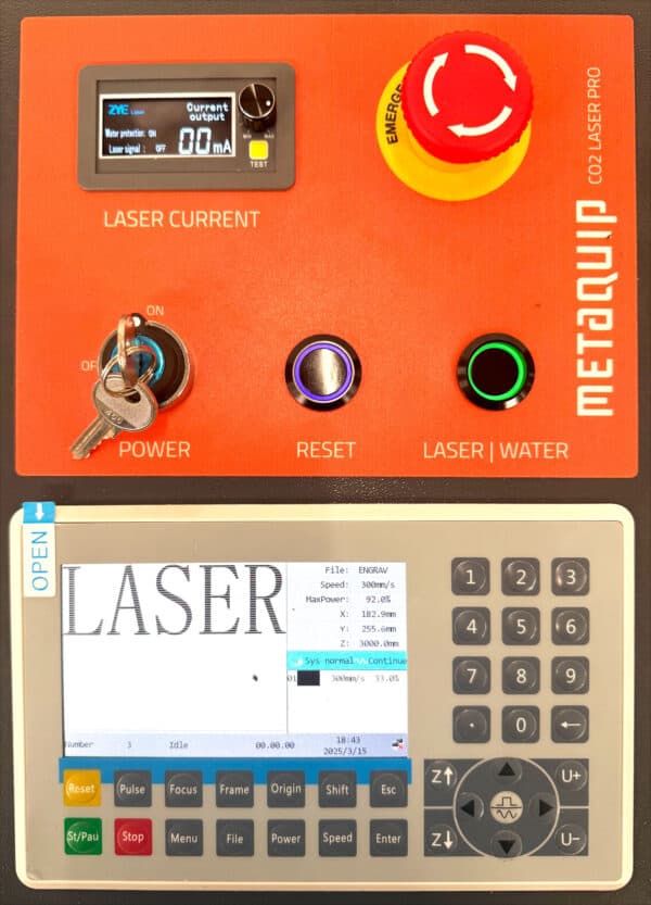 Professioneller CO2-Laser - Schnittstelle